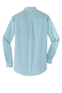 S654 - Port Authority Long Sleeve Gingham Easy Care Shirt