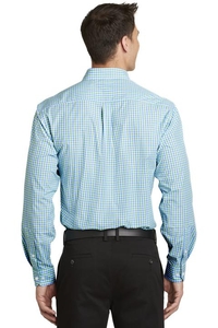 S654 - Port Authority Long Sleeve Gingham Easy Care Shirt