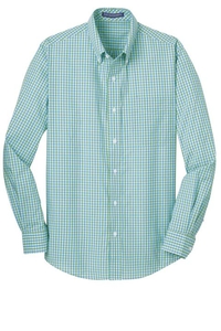 S654 - Port Authority Long Sleeve Gingham Easy Care Shirt