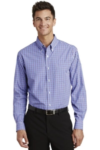 S654 - Port Authority Long Sleeve Gingham Easy Care Shirt