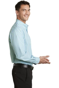 S654 - Port Authority Long Sleeve Gingham Easy Care Shirt