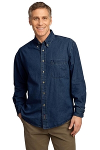 SP10 - Port & Company - Long Sleeve Value Denim Shirt