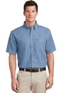 SP11 - Port & Company - Short Sleeve Value Denim Shirt