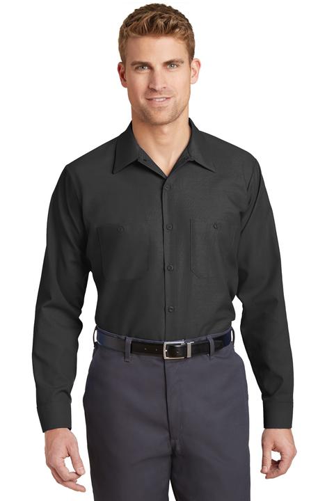 SP14 - Red Kap Long Sleeve Industrial Work Shirt