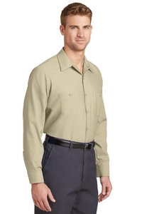 SP14 - Red Kap Long Sleeve Industrial Work Shirt