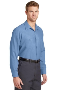 SP14 - Red Kap Long Sleeve Industrial Work Shirt