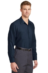 SP14LONG - Red Kap Long Size  Long Sleeve Industrial Work Shirt