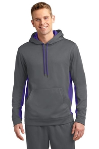 ST235 - Sport-Tek Sport-Wick Fleece Colorblock Hooded Pullover