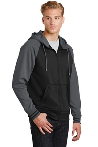ST236 - Sport-Tek Sport-Wick Varsity Fleece Full-Zip Hooded Jacket