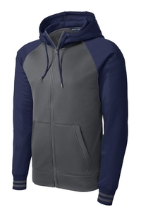 ST236 - Sport-Tek Sport-Wick Varsity Fleece Full-Zip Hooded Jacket