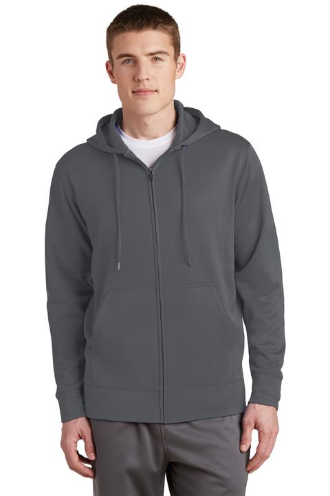 ST238 - Sport-Tek Sport-Wick Fleece Full-Zip Hooded Jacket. ST238