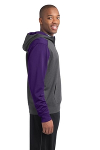 ST249 - Sport-Tek Tech Fleece Colorblock 1/4-Zip Hooded Sweatshirt