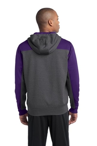 ST249 - Sport-Tek Tech Fleece Colorblock 1/4-Zip Hooded Sweatshirt