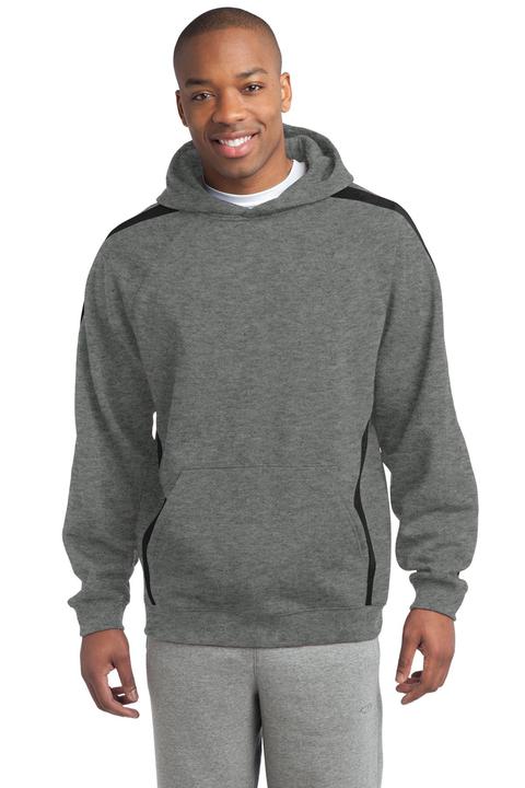ST265 - Sport-Tek Sleeve Stripe Pullover Hooded Sweatshirt