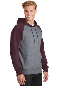 ST267 - Sport-Tek Raglan Colorblock Pullover Hooded Sweatshirt