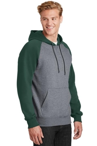 ST267 - Sport-Tek Raglan Colorblock Pullover Hooded Sweatshirt
