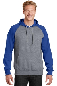 ST267 - Sport-Tek Raglan Colorblock Pullover Hooded Sweatshirt