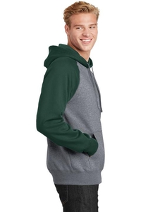 ST267 - Sport-Tek Raglan Colorblock Pullover Hooded Sweatshirt