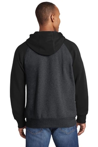 ST269 - Sport-Tek Raglan Colorblock Full-Zip Hooded Fleece Jacket.  ST269