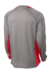 ST361LS - Sport-Tek Long Sleeve Heather Colorblock Contender Tee