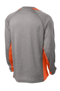 ST361LS - Sport-Tek Long Sleeve Heather Colorblock Contender Tee