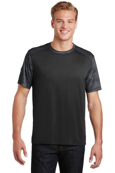 ST371 - Sport-Tek CamoHex Colorblock Tee