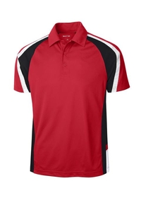 ST654 - Sport-Tek Tricolor Micropique Sport-Wick Polo