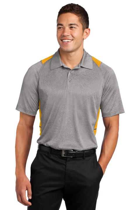 ST665 - Sport-Tek Heather Colorblock Contender Polo