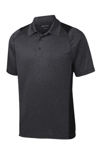 ST665 - Sport-Tek Heather Colorblock Contender Polo