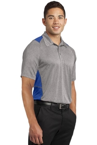 ST665 - Sport-Tek Heather Colorblock Contender Polo