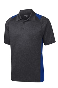 ST665 - Sport-Tek Heather Colorblock Contender Polo