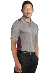 ST665 - Sport-Tek Heather Colorblock Contender Polo