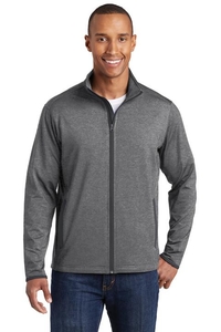 ST853 - Sport-Tek Sport-Wick Stretch Contrast Full-Zip Jacket.  ST853