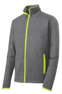 ST853 - Sport-Tek Sport-Wick Stretch Contrast Full-Zip Jacket. ST853