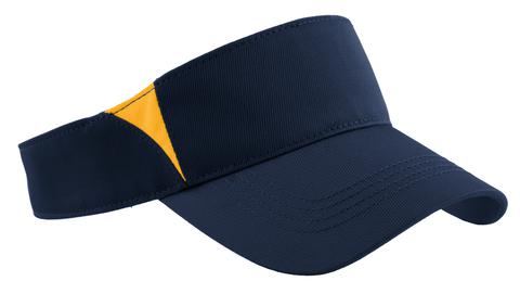 STC13 - Sport-Tek Dry Zone Colorblock Visor.  STC13