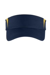 STC13 - Sport-Tek Dry Zone Colorblock Visor.  STC13