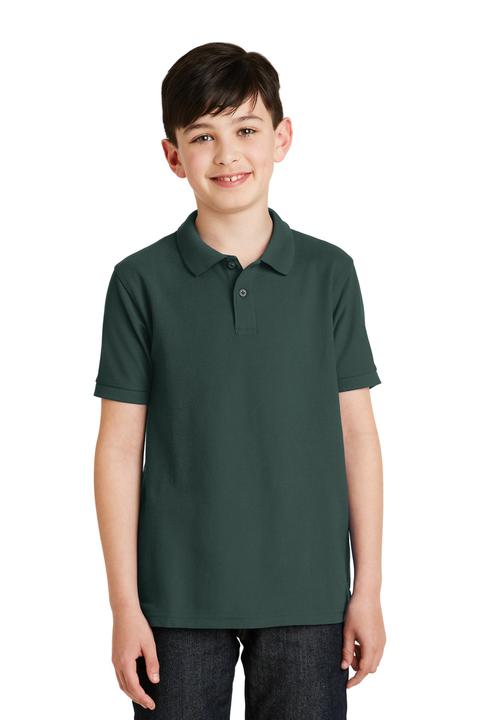 Y500 - Port Authority Youth Silk Touch Polo.  Y500