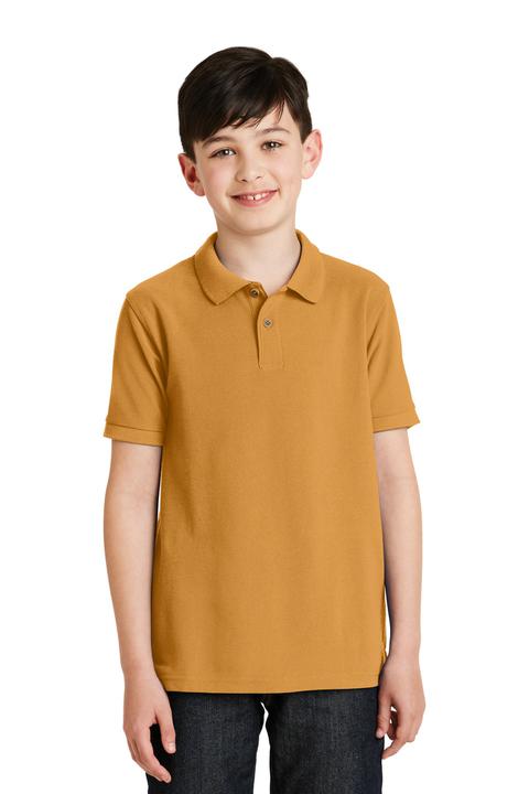 Y500 - Port Authority Youth Silk Touch Polo. Y500