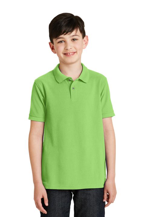 Y500 - Port Authority Youth Silk Touch Polo. Y500