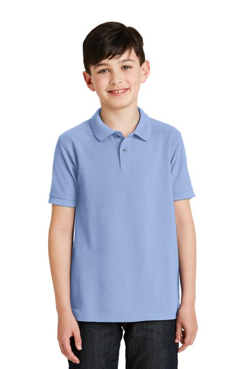 Y500 - Port Authority Youth Silk Touch Polo. Y500