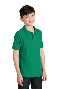 Y500 - Port Authority Youth Silk Touch Polo.  Y500