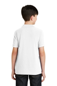 Y500 - Port Authority Youth Silk Touch Polo.  Y500