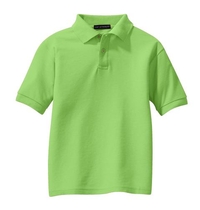 Y500 - Port Authority Youth Silk Touch Polo. Y500