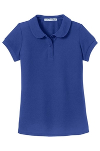 YG503 - Port Authority Girls Silk Touch Peter Pan Collar Polo