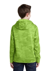 YST240 - Sport-Tek Youth Sport-Wick CamoHex Fleece Hooded Pullover. YST240