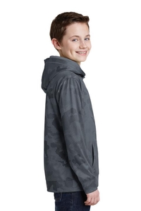 YST240 - Sport-Tek Youth Sport-Wick CamoHex Fleece Hooded Pullover. YST240