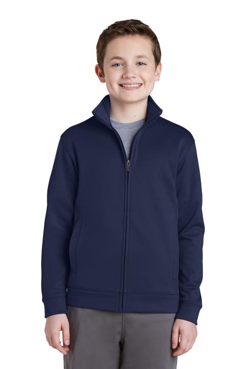 YST241 - Sport-Tek Youth Sport-Wick Fleece Full-Zip Jacket. YST241