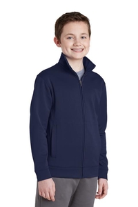 YST241 - Sport-Tek Youth Sport-Wick Fleece Full-Zip Jacket. YST241