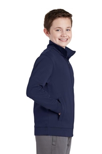 YST241 - Sport-Tek Youth Sport-Wick Fleece Full-Zip Jacket. YST241