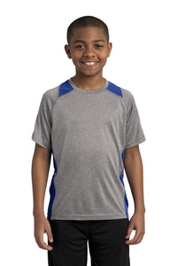 YST361 - Sport-Tek Youth Heather Colorblock Contender Tee